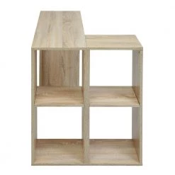 Baillie 35.4 in. L-Shape Beech Manuefactured Wood Computer Desk With Open Shelves by Homy Casa -Homy Casa Shop beech homy casa computer desks hd baillie lr beech 4f 1000