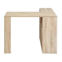 Baillie 35.4 in. L-Shape Beech Manuefactured Wood Computer Desk With Open Shelves by Homy Casa -Homy Casa Shop beech homy casa computer desks hd baillie lr beech c3 1000