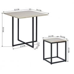 Magallanes Beech Wooden 5-Piece Dining Set by Homy Casa -Homy Casa Shop beech homy casa dining room sets magallanes beech 44 1000