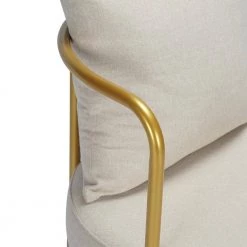 Living Room Beige Fabric Leisure Chair Arm Chair by Homy Casa -Homy Casa Shop beige homy casa accent chairs kanter beige 4f 1000