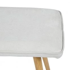 Nuhu Beige Fabric Upholstered Oak Metal Legs Bench( 18.3 in H * 45.3 in W * 15.3 in D） by Homy Casa -Homy Casa Shop beige homy casa bedroom benches hd nuhu beige oak leg fa 1000