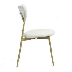 Coffey Beige Upholstered Dining Chairs (Set of 2) by Homy Casa -Homy Casa Shop beige homy casa dining chairs hd coffey beige gold leg 4f 1000