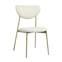 Coffey Beige Upholstered Dining Chairs (Set of 2) by Homy Casa -Homy Casa Shop beige homy casa dining chairs hd coffey beige gold leg 77 1000