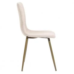 Scargill Beige Upholstered Textured Fabric Dining Chairs (Set of 4) by Homy Casa -Homy Casa Shop beige homy casa dining chairs scargill beige 4f 1000