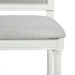 Zakir Beige Fabric Upholstered Dining Chairs with Solid Wood Legs (Set of 6) by Homy Casa -Homy Casa Shop beige homy casa dining chairs zakir dining chair 76 1000