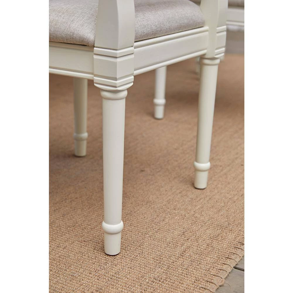 Zakir 7-Piece Rectangular Beige Wood Top Table Extendable Dining Set ( Seats 6 ) by Homy Casa 11 Zakir 7-Piece Rectangular Beige Wood Top Table Extendable Dining Set ( Seats 6 ) by Homy Casa - Image 9