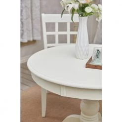 Zuhayr 5-Piece Round Beige Wood Top Table Extendable Dining Sets ( Seats 4 ） by Homy Casa -Homy Casa Shop beige homy casa dining room sets zuhayr dining set fa 1000