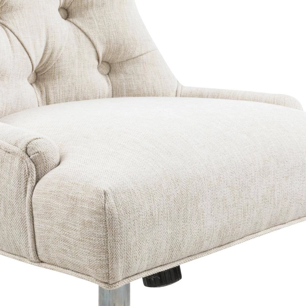 Chaden Beige Upholstery Office Chair Task Chair by Homy Casa 10 Chaden Beige Upholstery Office Chair Task Chair by Homy Casa - Image 8