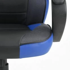 Tunney Blue PU Racing Gaming Chair by Homy Casa -Homy Casa Shop black blue homy casa gaming chairs tunney blue lmkz 1d 1000