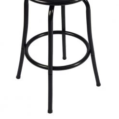 Bailan 29 in. Black High Back Metal Frame Barstool With Faux Leather Swivel Seat(Set of 2) by Homy Casa -Homy Casa Shop black homy casa bar stools bailan 1d 1000