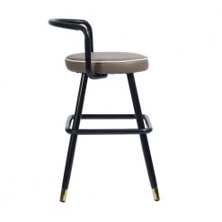 BALLON 31.5in. LETTES Low Back Metal Frame Cushioned Bar Stool with PU seat (Set of 2) by Homy Casa -Homy Casa Shop black homy casa bar stools hd ballon counter bar lettes 4f 1000