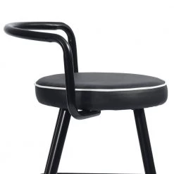 Ballon 28.7 in. Metal Frame Upholstery High Barstool With Pu Seat(set of 2) by Homy Casa -Homy Casa Shop black homy casa bar stools hd ballon high bar black 44 1000