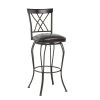 Wichita 43.9 in. Black High Back Metal Bar Stool with Swivel Function (Set of 2) by Homy Casa 2 Wichita 43.9 in. Black High Back Metal Bar Stool with Swivel Function (Set of 2) by Homy Casa -Homy Casa Shop black homy casa bar stools hd wichita 29 2pcs 64 1000
