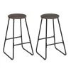 Bar & Counter Black Barstool (Set of 2) by Homy Casa -Homy Casa Shop black homy casa bar stools morag 246t 64 1000