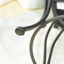 Wichita 37.6 in.Black Metal Frame Swivel Counter Stool With Faux Leather Seat(Set of 2) by Homy Casa -Homy Casa Shop black homy casa bar stools wichita 24 2pcs 66 1000