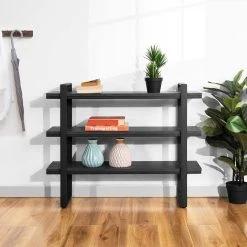 32.3 in. Black Wood Storage 2-Shelf Small Bookcase for Home Office Decor by Homy Casa 21 32.3 in. Black Wood Storage 2-Shelf Small Bookcase for Home Office Decor by Homy Casa -Homy Casa Shop black homy casa bookcases bookshelves kaptoum a 31 1000
