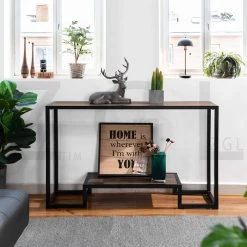 SURI 29.52 in. Black Wood 1-Shelf Classic Bookcase Open Back by Homy Casa -Homy Casa Shop black homy casa bookcases bookshelves suri black console table 40 1000