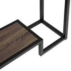 SURI 29.52 in. Black Wood 1-Shelf Classic Bookcase Open Back by Homy Casa -Homy Casa Shop black homy casa bookcases bookshelves suri black console table 76 1000