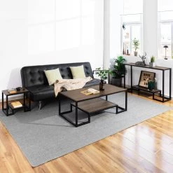 Billee Frame Coffee Table by Homy Casa -Homy Casa Shop black homy casa coffee tables suri black coffee table 4f 1000