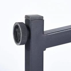 Black Round Corner Computer Desk with Large Monitor Stand Desk Workstation for Home Office by Homy Casa -Homy Casa Shop black homy casa computer desks kante bkw jm fa 1000