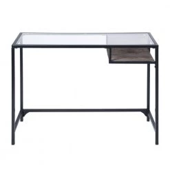 39.4 in. Rectangular Black Computer Desks with Metal Frame by Homy Casa -Homy Casa Shop black homy casa computer desks tom 77 1000