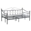 Black Twin Daybed Metal Platform Bed Foundation by Homy Casa -Homy Casa Shop black homy casa daybeds mangold twim lmkz 64 1000