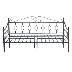 Black Twin Daybed Metal Platform Bed Foundation by Homy Casa -Homy Casa Shop black homy casa daybeds mangold twim lmkz c3 1000