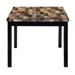 5-Piece Faux Marble Top Black Dining Set by Homy Casa -Homy Casa Shop black homy casa dining room sets hd syed 4f 1000