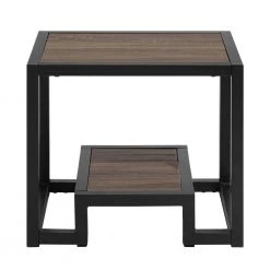 Billee Frame End Table with Storage by Homy Casa 12 Billee Frame End Table with Storage by Homy Casa -Homy Casa Shop black homy casa end side tables suri black end table c3 1000
