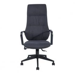 Dewitt Grey High Back Upholstered Executive Office Chair by Homy Casa -Homy Casa Shop black homy casa executive chairs dewitt c3 1000