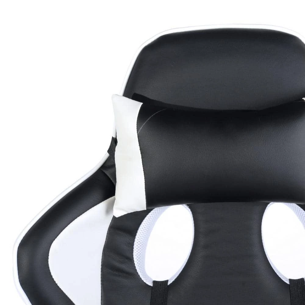 24 in. Width Big and Tall Black Faux Leather Gaming Chair with Adjustable Height by Homy Casa 8 24 in. Width Big and Tall Black Faux Leather Gaming Chair with Adjustable Height by Homy Casa - Image 6