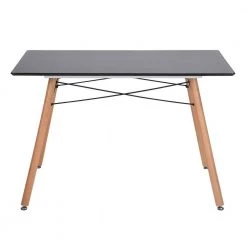 London 47.2 in. Rectangular Black MDF Dining Table (Seats 4) by Homy Casa -Homy Casa Shop black homy casa kitchen dining tables london matt black a 5347 c3 1000