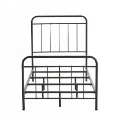 Female 79.4 in. W Black Metal Frame Twin Platform Bed by Homy Casa -Homy Casa Shop black homy casa platform beds female black twin fa 1000