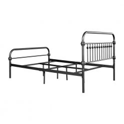 Metal Standard Black Full Platform Bed Foundation with Headboard by Homy Casa -Homy Casa Shop black homy casa platform beds gobert full 1f 1000