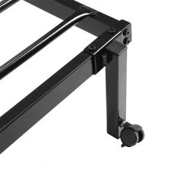 Lia 77.4 in. W Black Metal Frame Double Platform Bed by Homy Casa -Homy Casa Shop black homy casa platform beds hd lia double bk 76 1000