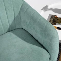 Maniar Casual Green Upholstered Armed Rocking Chair by Homy Casa -Homy Casa Shop black homy casa rockers gliders ottomans hd maniar light green fa 1000