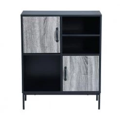 Urfer Black Manufactured Wood SideBoard by Homy Casa -Homy Casa Shop black homy casa sideboards buffet tables urfer 1f 1000