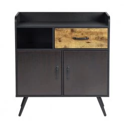 Vold Black Manufactured Wood Sideboard by Homy Casa 18 Vold Black Manufactured Wood Sideboard by Homy Casa -Homy Casa Shop black homy casa sideboards buffet tables vold 4f 1000