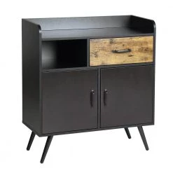 Vold Black Manufactured Wood Sideboard by Homy Casa