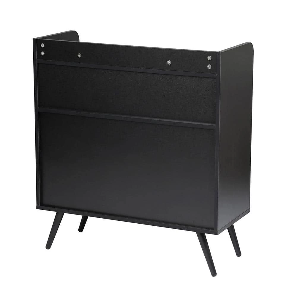 Vold Black Manufactured Wood Sideboard by Homy Casa 11 Vold Black Manufactured Wood Sideboard by Homy Casa - Image 9