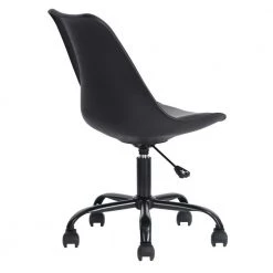 18.7 in. Width Standard Black Faux Leather Task Chair with Adjustable Height by Homy Casa -Homy Casa Shop black homy casa task chairs blokhus black rf 1f 1000