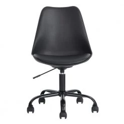 18.7 in. Width Standard Black Faux Leather Task Chair with Adjustable Height by Homy Casa -Homy Casa Shop black homy casa task chairs blokhus black rf c3 1000