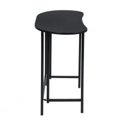 Geriude 43.3 in. Curved Black Writing Desk by Homy Casa -Homy Casa Shop black homy casa writing desks hd geriude 1f 1000