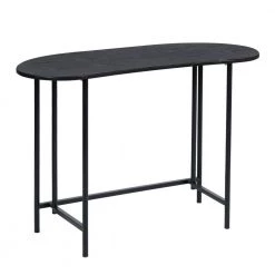 Geriude 43.3 in. Curved Black Writing Desk by Homy Casa