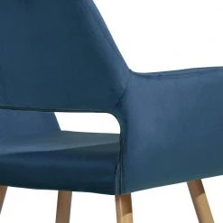 Cromwell Blue Upholstered Velvet Dining Chair( Set of 1) by Homy Casa 18 Cromwell Blue Upholstered Velvet Dining Chair( Set of 1) by Homy Casa -Homy Casa Shop blue homy casa accent chairs hd cromwell velvet blue 44 1000