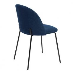 Puzzle Navy Blue Fabric Dining Chairs (Set of 2) by Homy Casa -Homy Casa Shop blue homy casa dining chairs puzzle navy blue 1f 1000