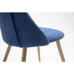 Smeg Blue Upholstered Dining Chair (Set of 2) by Homy Casa -Homy Casa Shop blue homy casa dining chairs smeg dark blue a 44 1000