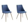 Smeg Blue Upholstered Dining Chair (Set of 2) by Homy Casa -Homy Casa Shop blue homy casa dining chairs smeg dark blue a 64 1000