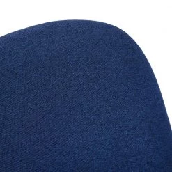 Dining Chair Blue Upholstered High Back Side Chair Metal Frame Solid Back (set of 4) by Homy Casa -Homy Casa Shop blue homy casa dining chairs suva dblue 4pcs 1f 1000