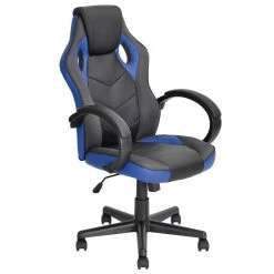 Blue Office Chair Racing Office PU Mesh Cover by Homy Casa